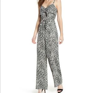Socialite Tie Front Jumpsuit